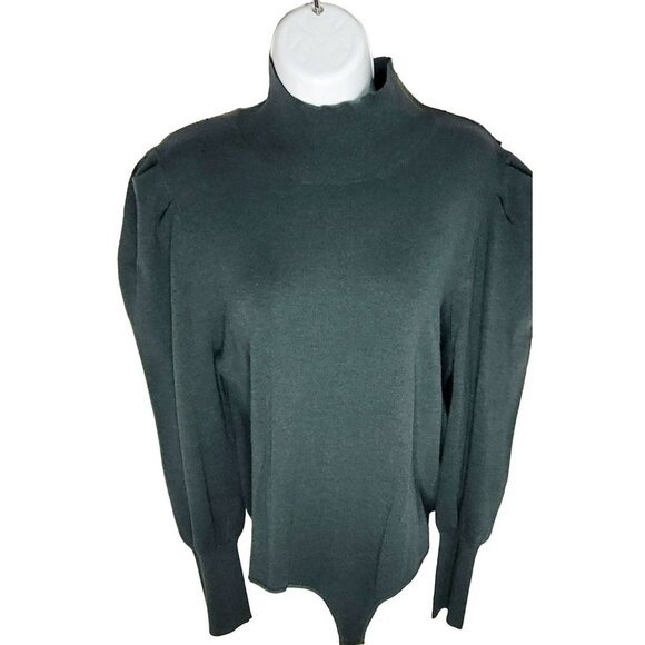 Womens - Sofia Jeans - Long Sleeved/Mock Neck/ Bodysuit/ Large - Green - NWT - Picture 3 of 8